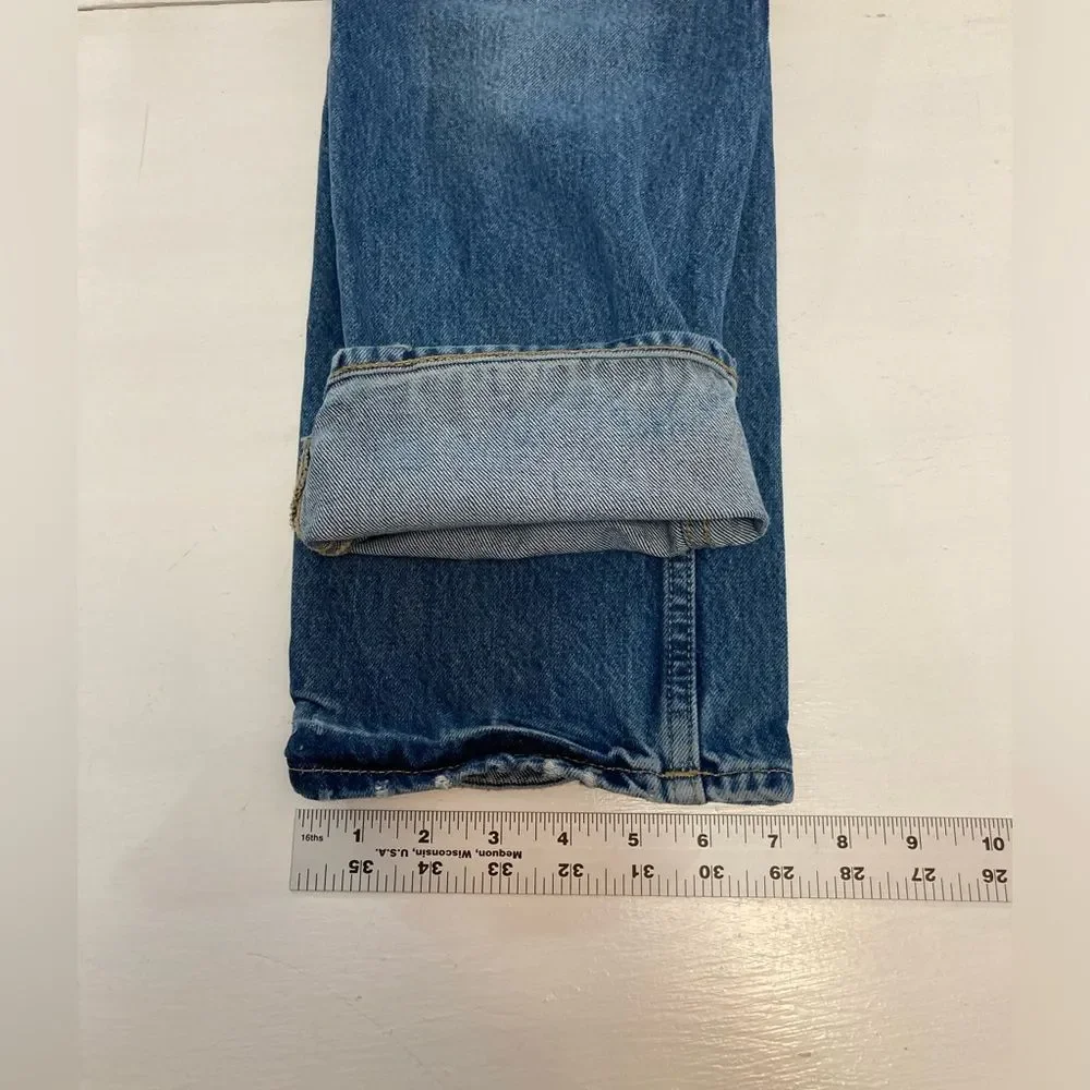 True Religion Jeans Men’s 38 Blue Rocco Relaxed Skinny Distressed Denim